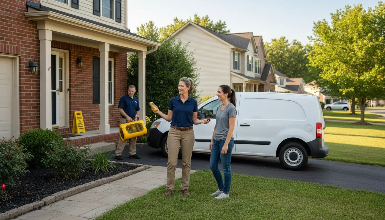 Residential water damage restoration in Anamoose, ND